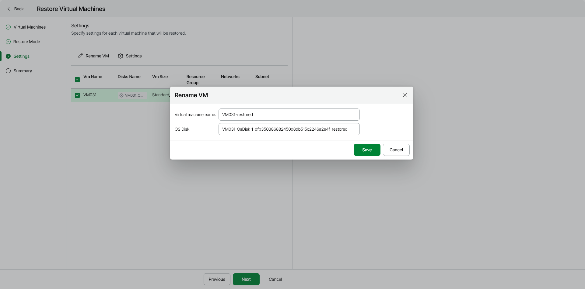 Step 4. Specify VM and Network Settings