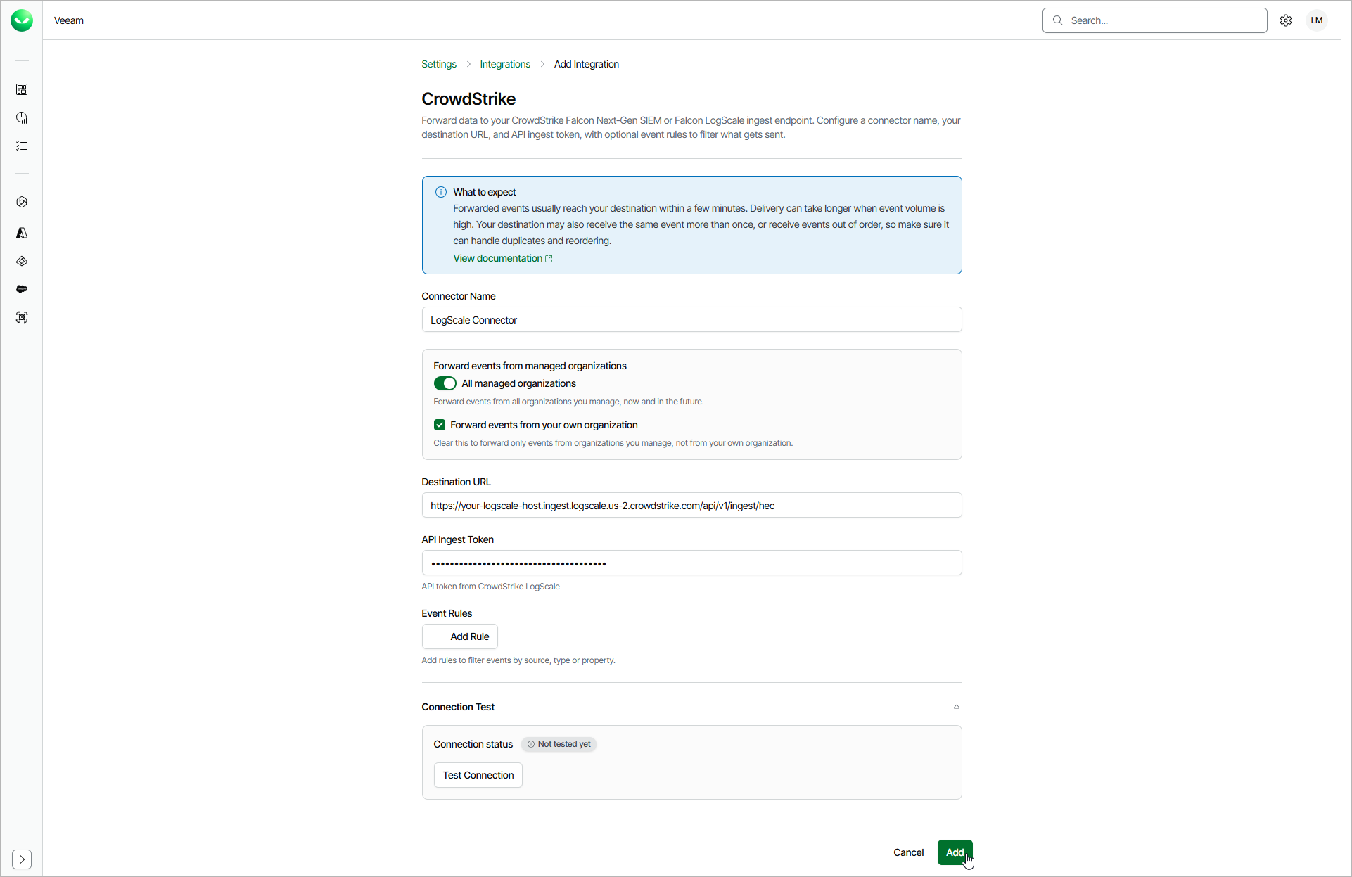 Adding CrowdStrike Integration