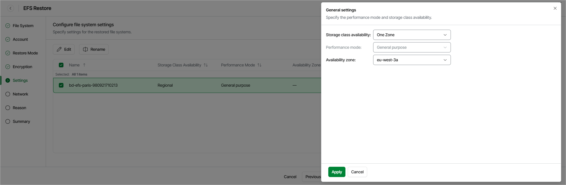 Configure File System Settings