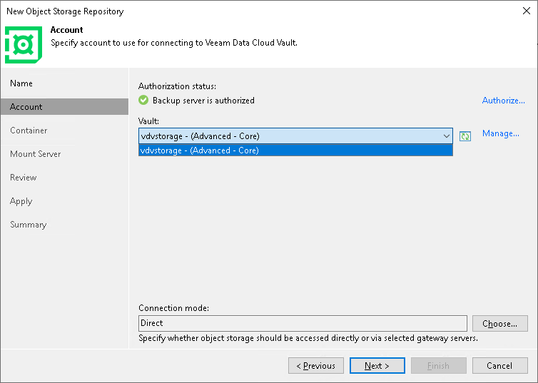 Using Veeam Data Cloud Vault with -Veeam Backup & Replication