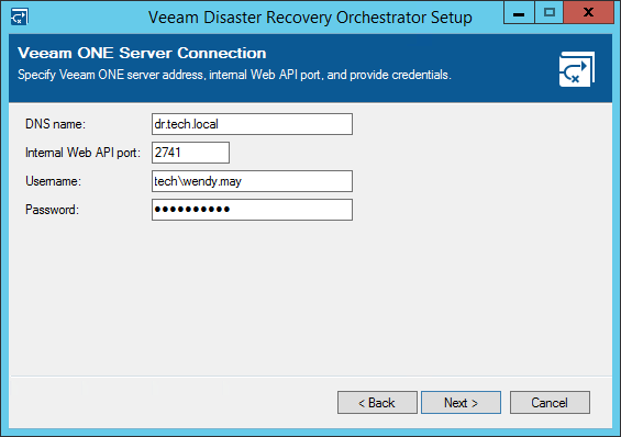 Step 7. Specify Veeam ONE Server Connection Settings
