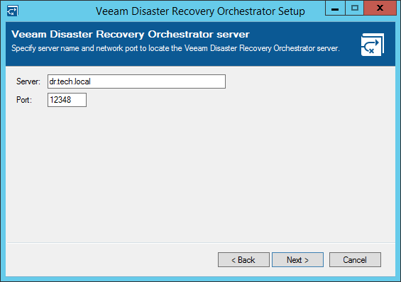 Step 8. Specify Veeam Orchestrator Server Connection Settings