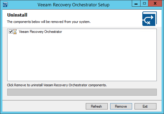 Uninstalling Veeam Disaster Recovery Orchestrator