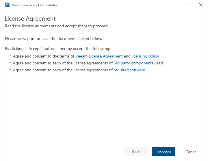 Step 2. Accept License Agreement