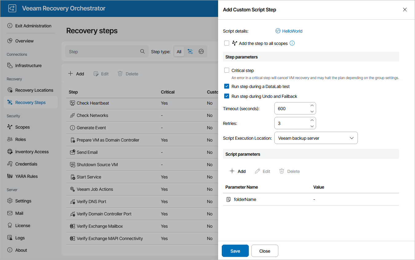 Creating Custom Script Step