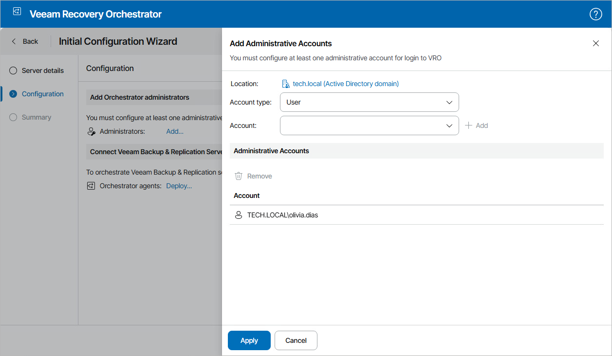 Configuring Orchestrator