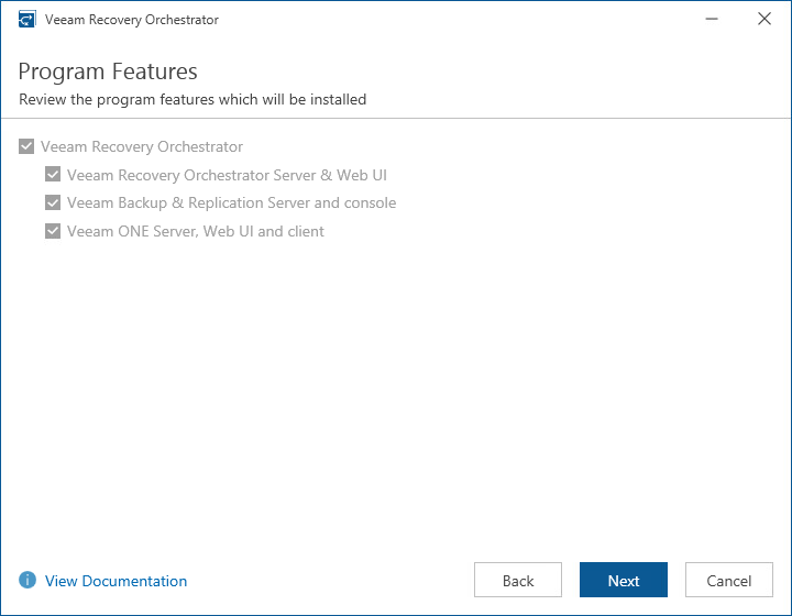 Installing Veeam Recovery Orchestrator