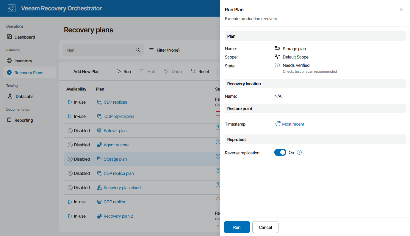 Running Storage Failover
