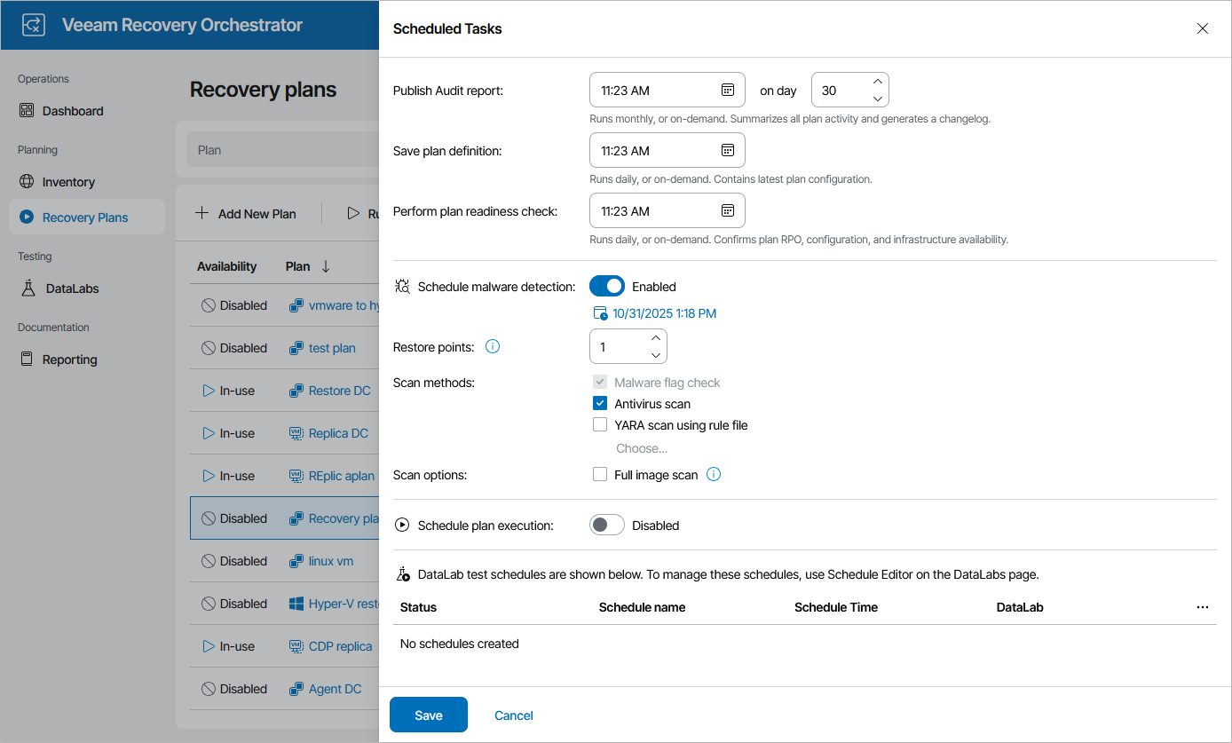 Configuring Test Scheduling