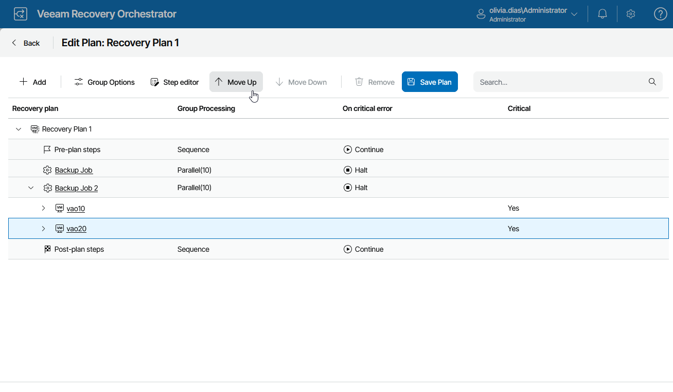 Setting Group Processing Order
