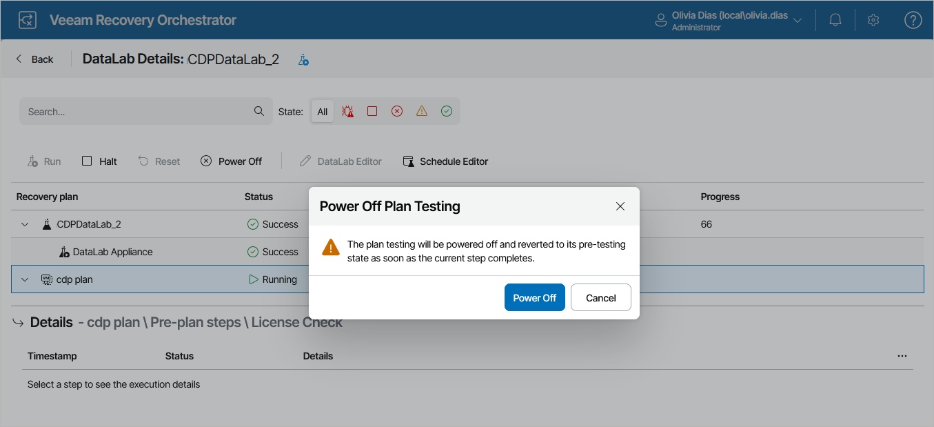Halting Plan Testing