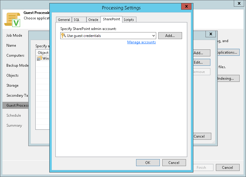Microsoft SharePointのアカウント設定