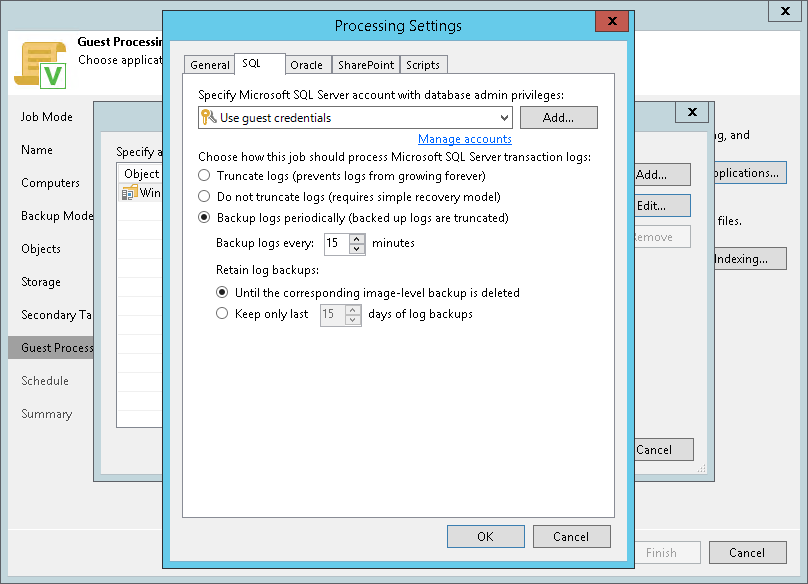 Microsoft SQL Serverのトランザクションログ設定 