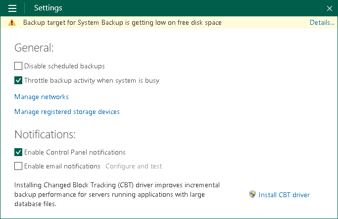 Veeam Agentイベントの表示と無視