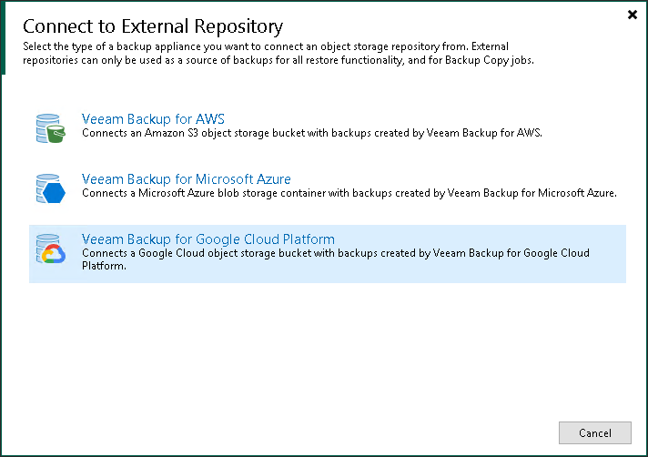 ステップ1：New External Repositoryウィザードの起動 