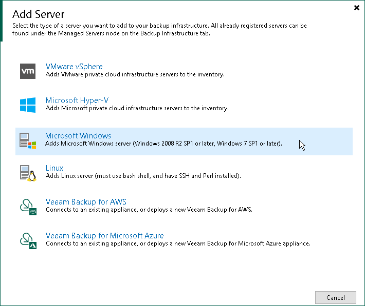ステップ1：New Windows Serverウィザードの起動