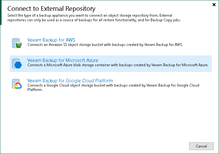 ステップ1：New External Repositoryウィザードの起動