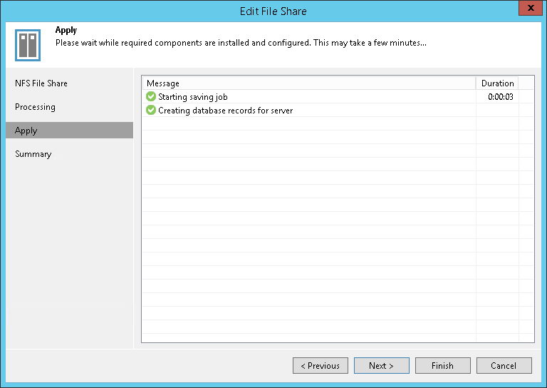 ステップ5：ファイル共有設定の適用