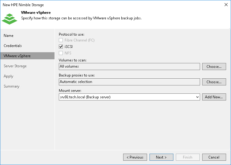 Step 3. Specify VMware Access Options