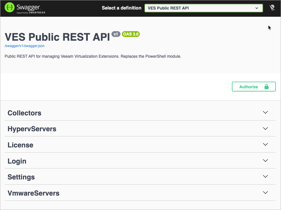 Welcome to VE Service REST API