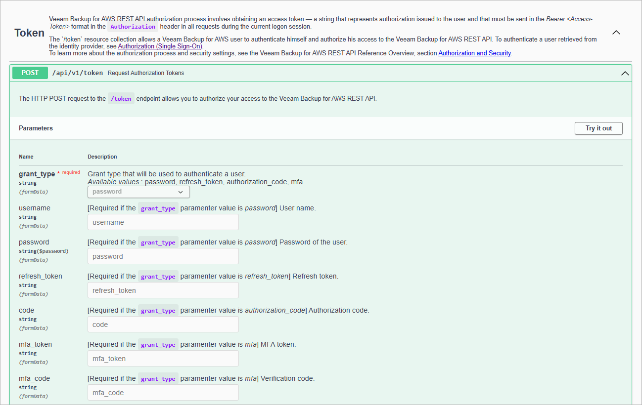 Getting Authorization Token