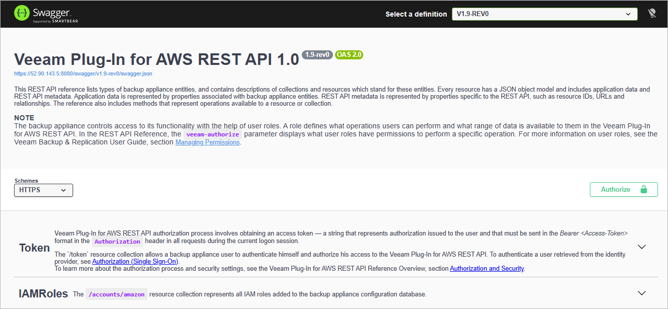 Welcome to the Veeam Backup for AWS REST API
