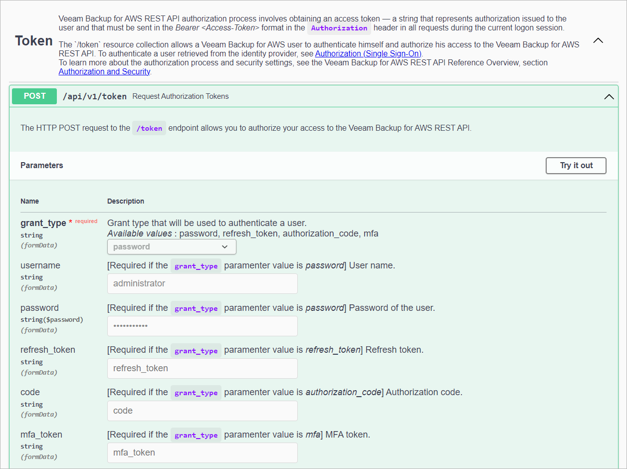 Getting Authorization Token