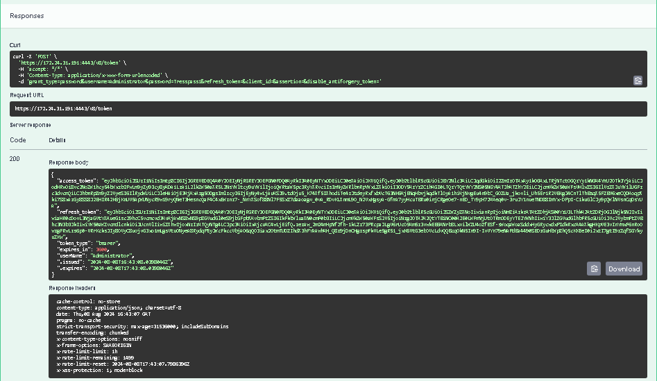 Adding Authorization Token