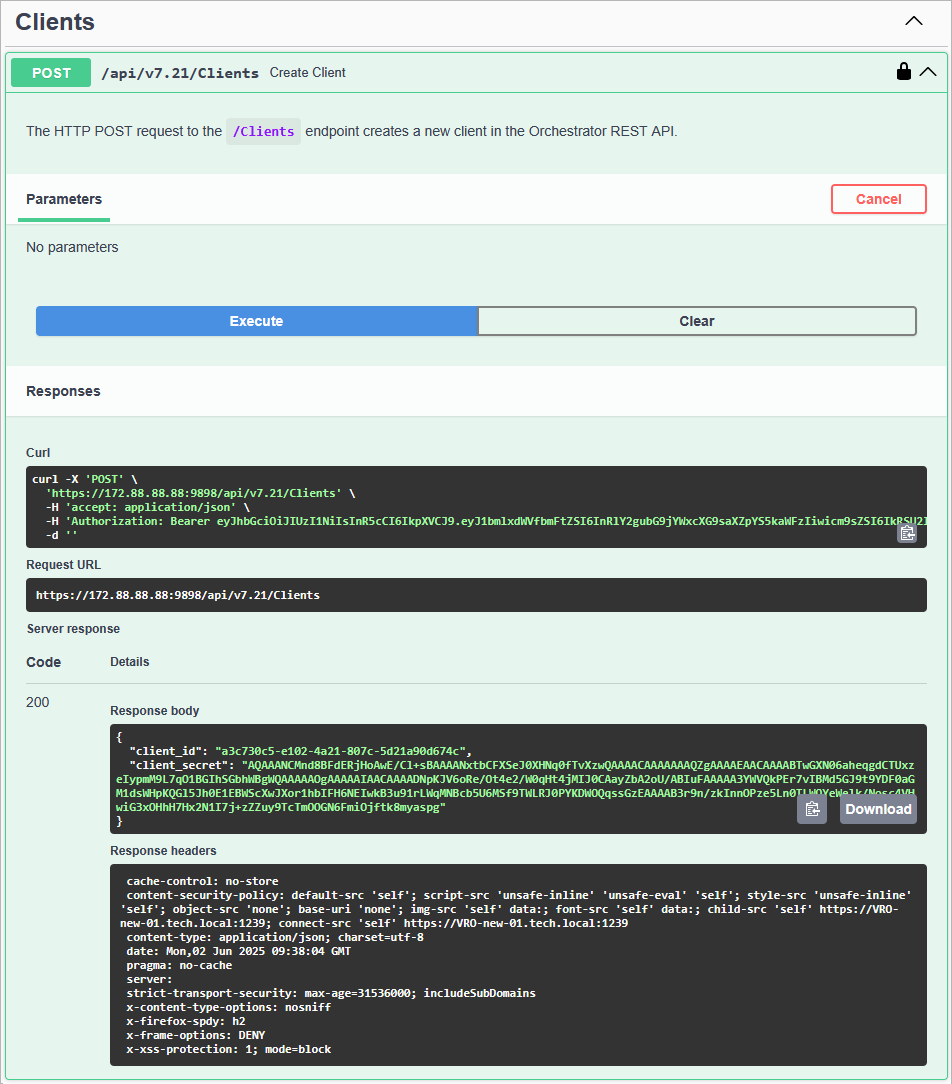 Getting Child Client